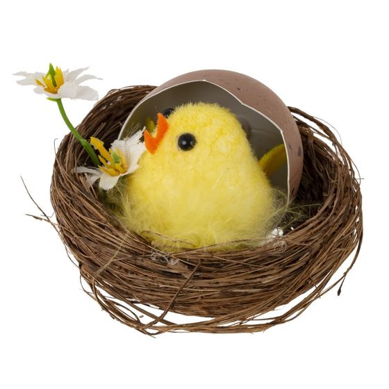 Набор из 2-х изделий декоративных "Гнездо пасхальное" (7*4,5), L15 W8 H7,5 см