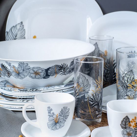 Столовый набор  КАРИН ПАЛМ СПРИНГС 46 предметов