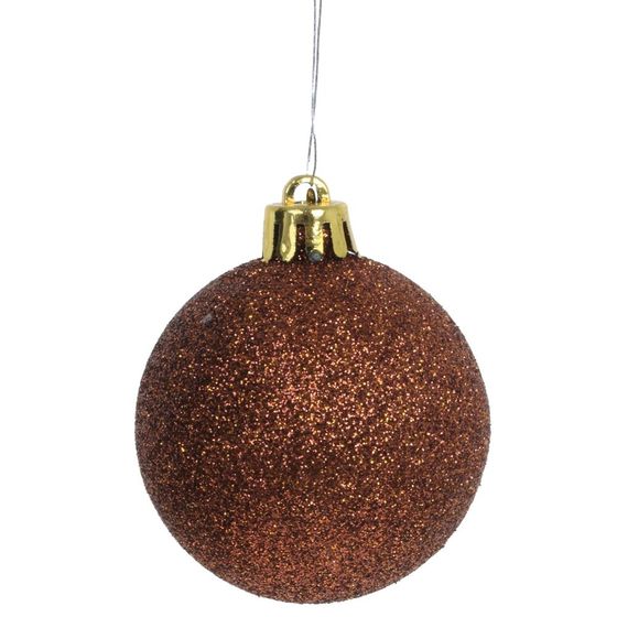 Набор из 6шт Украшение новогоднее "Шар", D 6 см, L11,5 W6 H17,5 см