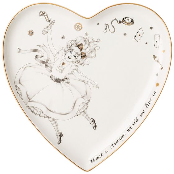 ТАРЕЛКА LEFARD &quot;WONDERLAND&quot; СЕРДЦЕ 21,5*2 СМ