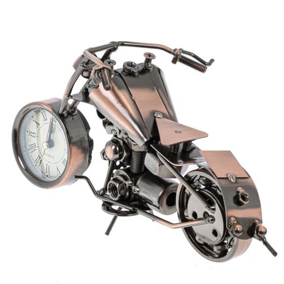 Изделие декоративное "Мотоцикл" с часами, (1xААА не прилаг.), L25 W12 H12 см