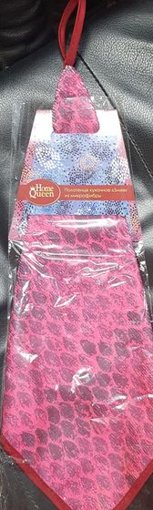 !Полотенце кухонное 3 штуки " Змея" 30*30 см., микрофибра, цвет микс