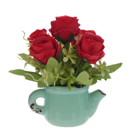 Цветочная композиция &quot;Розы&quot;, L14 W14 H17 см, 4в.