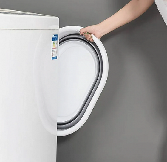 Корзина для белья MAGIC зеленая 25л 54.5x39x24см складная