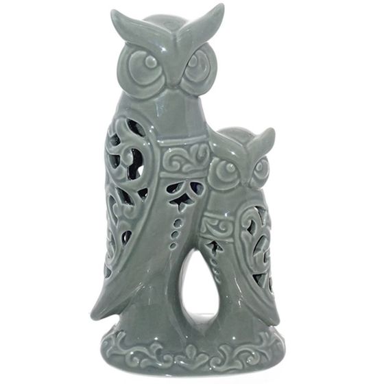 Фигурка декоративная &quot;Совы&quot; с подсветкой, L9 W5 H18 см, (2хLR44), 2в.