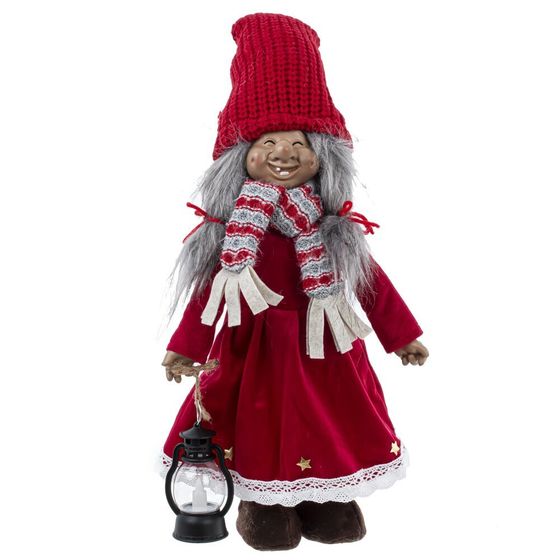 Игрушка набивная с подсветкой &quot;Гном&quot; (LR54х3), L17 W10 H60/35 см, 2в.