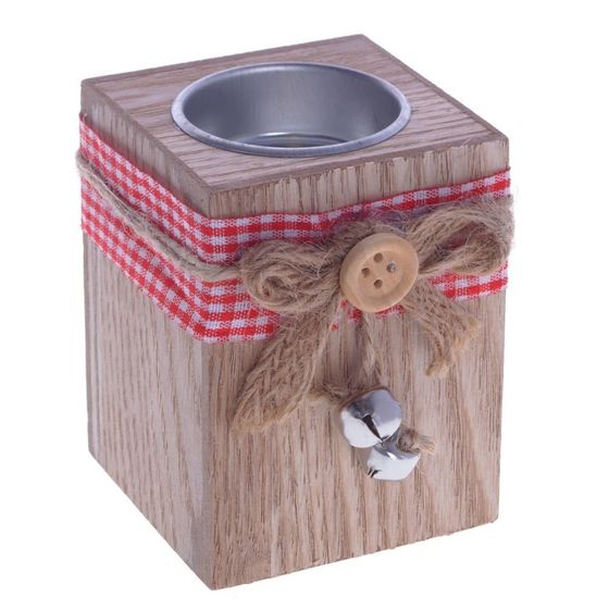 Подсвечник, L6 W6 H8 см, 3в.