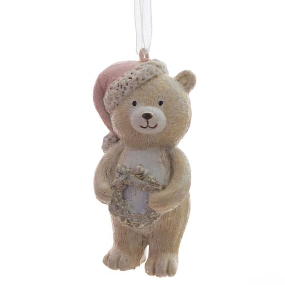 Изделие декоративное подвесное "Медвежонок", L3,5 W3,5 H7 см, 2в.