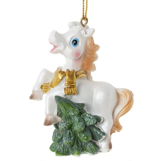 Фигурка декоративная подвесная &quot;Лошадка&quot;, L6 W3 H8 см, 6в.