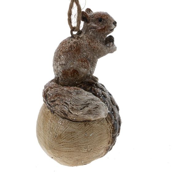 Изделие декоративное подвесное &quot;Белочка&quot;, L7 W6 H9,5 см, 2в.