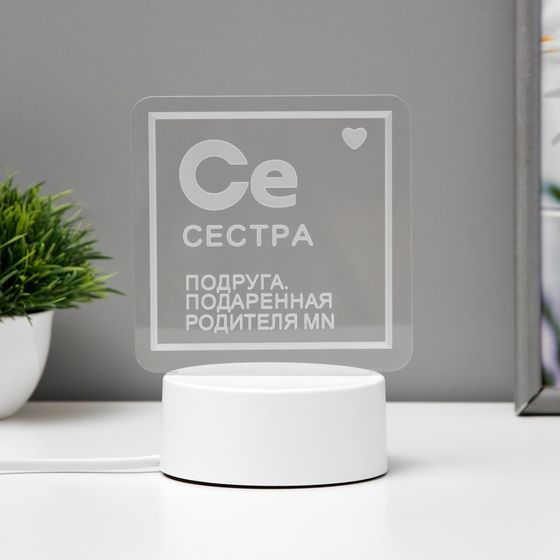 Светильник «Сестра» LED RGB от сети RISALUX