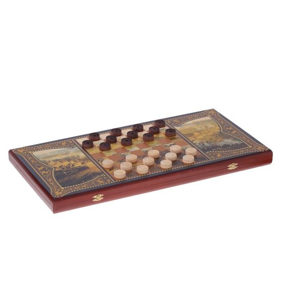 Игра настольная Нарды "Гусарские", Д60 Ш31 В5 см