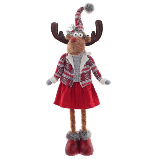 Игрушка набивная &quot;Олень&quot;, L29 W17 H101/72 см, 2в.