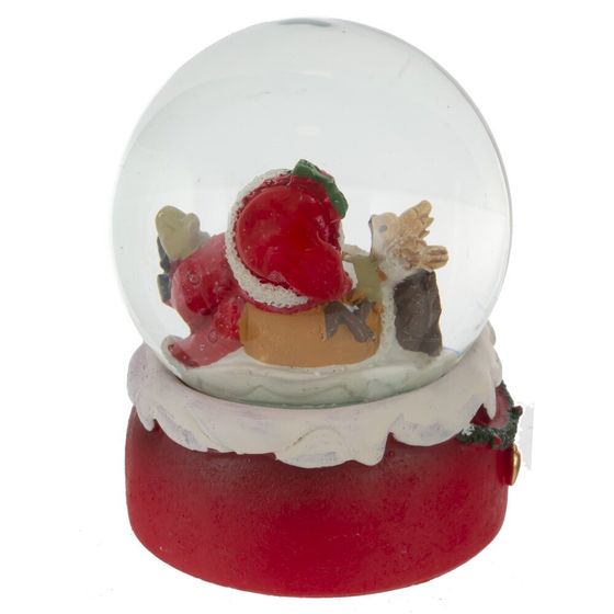 Фигурка декоративная &quot;Снеговик&quot; в стекл шаре, D 6.5 см, L6,5 W7 H8 см, 2в.