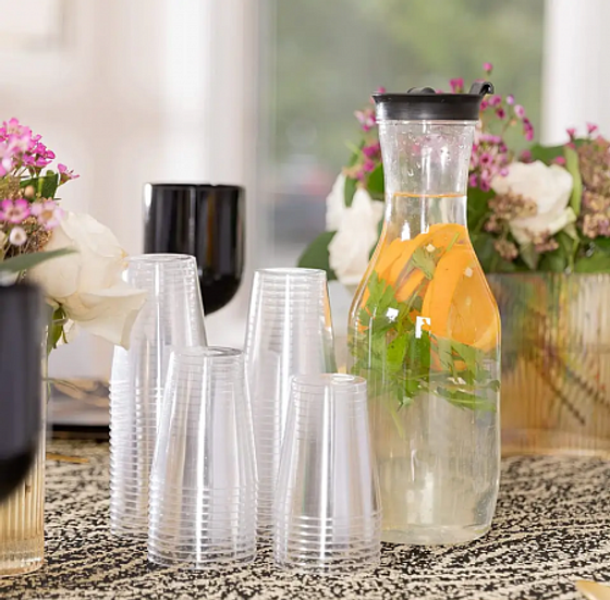 Графин ODESA декорированный 1л с крышкой