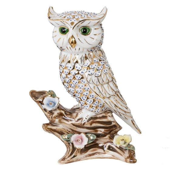 Фигурка декоративная "Сова", L10,5 W7,5 H14,5 см, 1 штука. дизайн микс