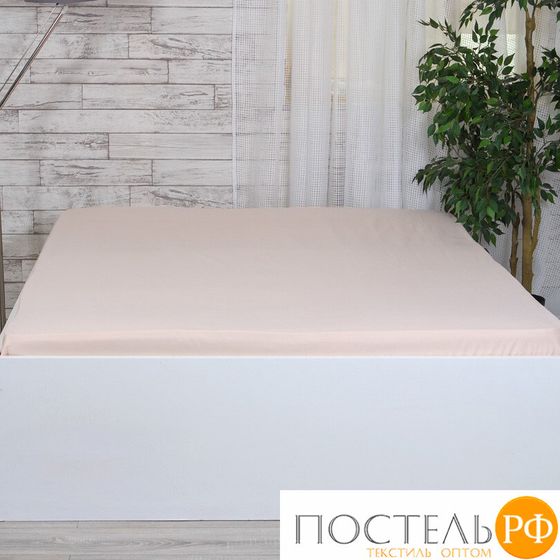 505034/03 Простынь на резинке 180*200*25 Mona Liza сатин cream