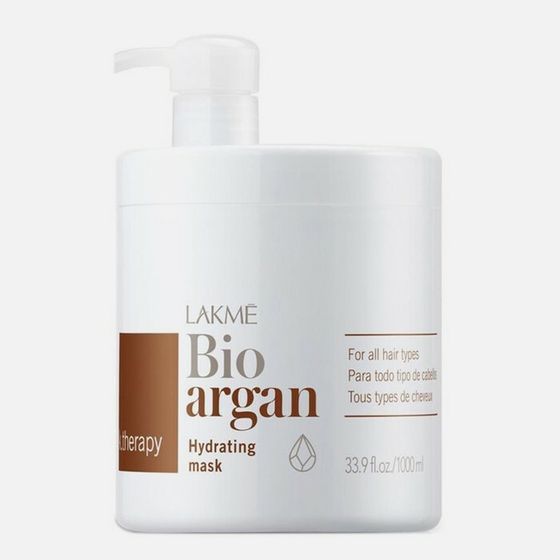 Маска для волос Lakme K-Therapy Bio argan, аргановая увлажняющая, 1000 мл