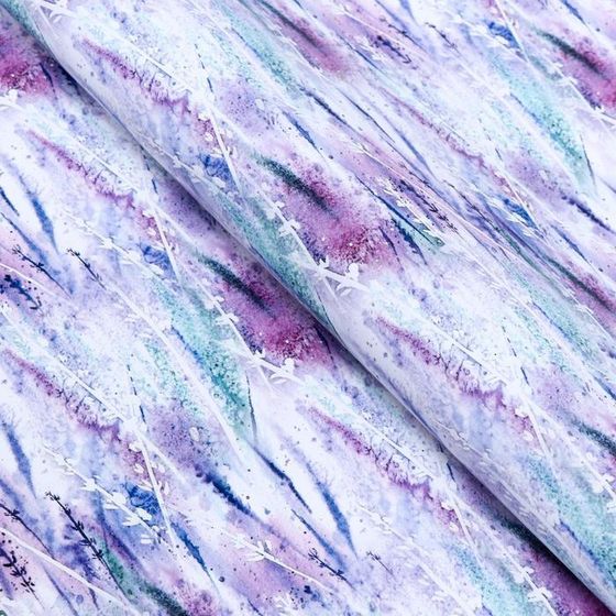 !Бумага глянцевая 2 листа &quot;Лавандовые поля&quot;, 50 × 70 см