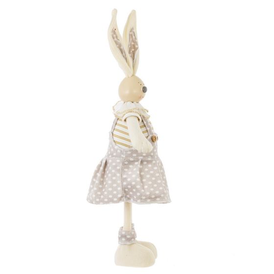 Игрушка набивная &quot;Заяц/Зайка&quot;, L11 W10 H43 см, 2в.