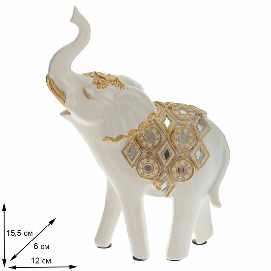 Фигурка декоративная &quot;Слон&quot;, Д12 Ш6 В15,5 см