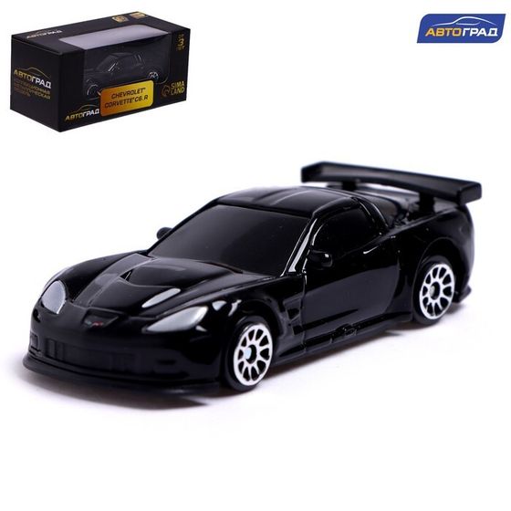 Машина металлическая CHEVROLET CORVETTE C6-R, 1:64, цвет чёрный