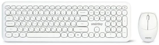 Клавиатура+мышь Smartbuy 666395AG-W беспроводной белый (SBC-666395AG-W)