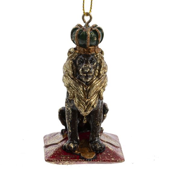 Фигурка декоративная подвесная &quot;Лев&quot;, L4 W4 H8 см, 2в.