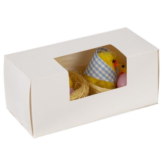 Набор из 2-х изделий декоративных &quot;Гнездо пасхальное&quot;, L11,5 W5 H5 см