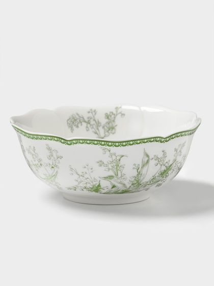 Салатник &quot;Bloomware&quot; W&amp;Y , 15х6  цвет зеленый, белый