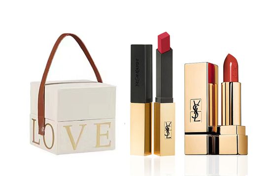 SAINT LAURENT Love Box Limited Edition Makeup Sets Easy To Blend Long-Lasting No Transfer Two-Piece Set