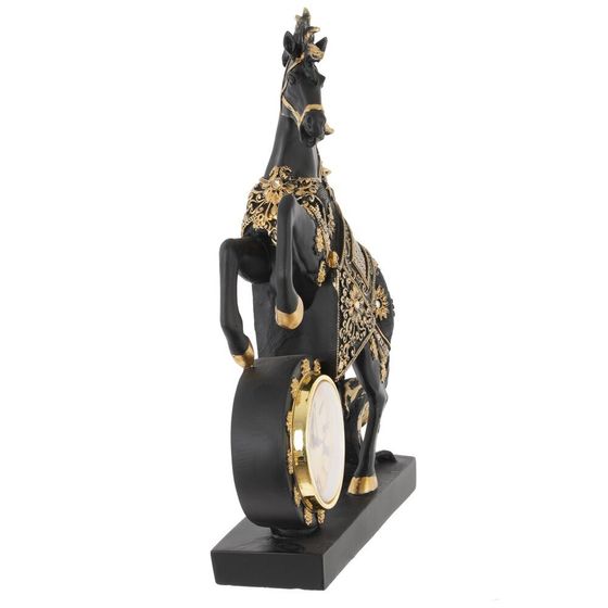 Фигурка декоративная &quot;Лошадь&quot; с часами (AAx1,н.п.), L23 W7 H33 см