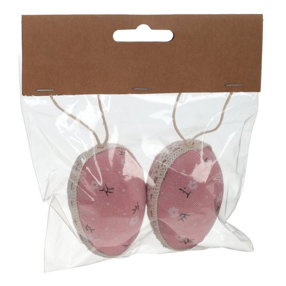 Набор из 2-х изделий декоративных подвесных &quot;Яйцо&quot; (4*6), Д12 Ш4 В14 см,дизайн микс