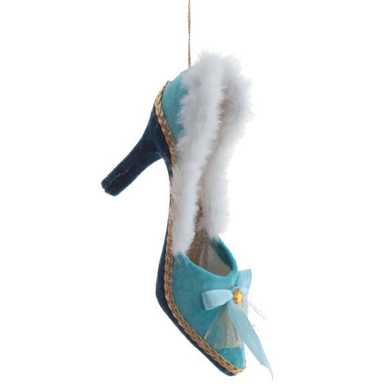 Украшение новогоднее  &quot;Туфелька&quot; ,L16,5 W6 H11 см, 4в.