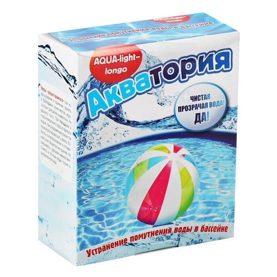 Средство для очистки воды в бассейне &quot;Акватория&quot; AQUA-light-longo, от водорослей, 500 г