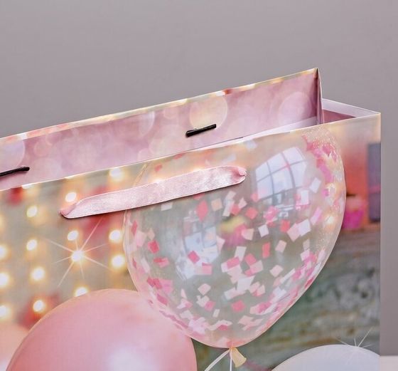 !09 Пакет (набор 3 штуки) ламинированный вертикальный «Счастья тебе!», L 30 × 41 × 11 см