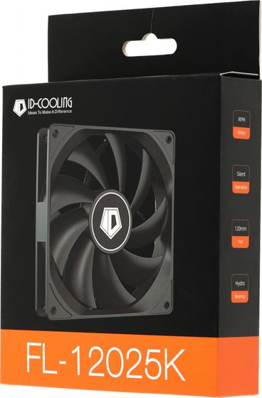 Вентилятор ID-Cooling FL-12025K черный 120x25мм 1250rpm 3-pin