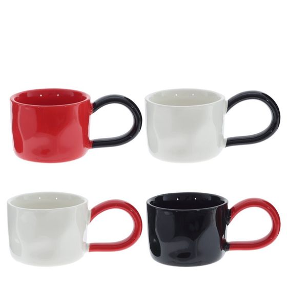 Кружка, 250 мл, L16 W9,5 H7 см, 4в.