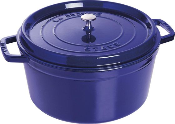 STAUB Garnek żeliwny okrągły 8.35l niebieski