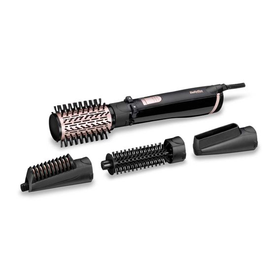 Фен-щетка Babyliss AS200E 1000Вт черный/розовый