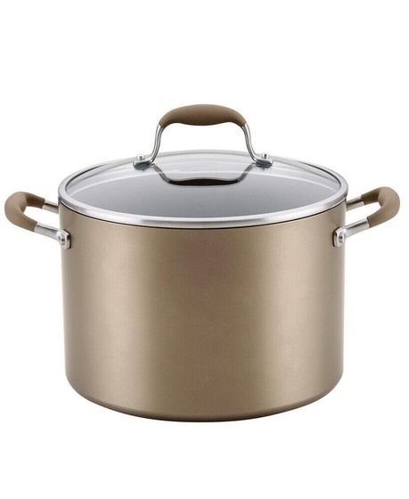 Advanced Home Hard-Anodized Nonstick 10-Qt. Wide Stockpot