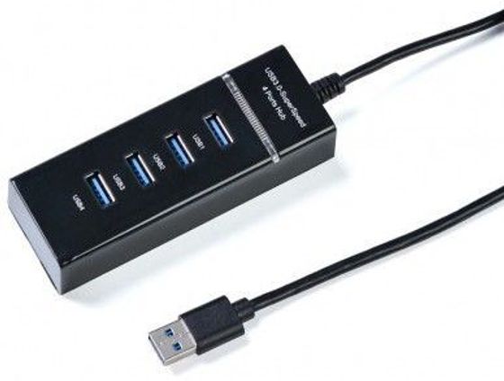 Разветвитель USB 2.0 KS-is KS-727 4порт. черный
