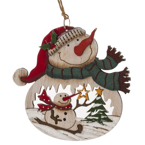 Изделие декоративное подвесное "Рождество", L11 W0,5 H11 см, 4в.