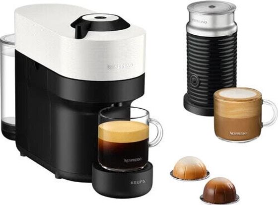 Krups Nespresso Vertuo Pop Coconut White XN9211 with Aeroccino