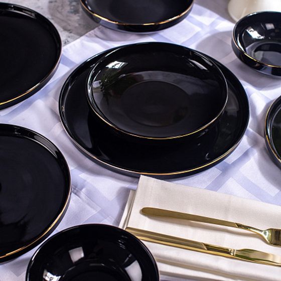 Набор столовый BLACK GOLD 16пр (4 персоны)