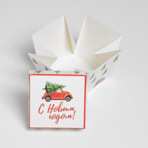 !Бонбоньерка 5 штук «С новым годом», 6,5 х 6,5 х 6,5 см.