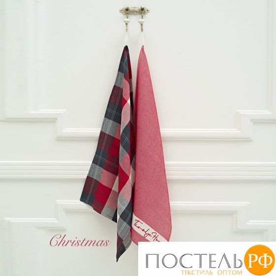 MT468KIR Кухонное полотенце Tivolyo Home CHRISTMAS кирпичный 2 предмета