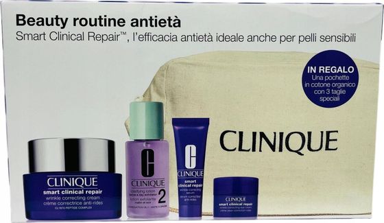 Clinique CLINIQUE SET (SMART CLINICAL REPAIR WRINNKLE CORRECTING CREAM 50ML + LOTION 30ML + SERUM 10ML + EYE CREAM 5ML)