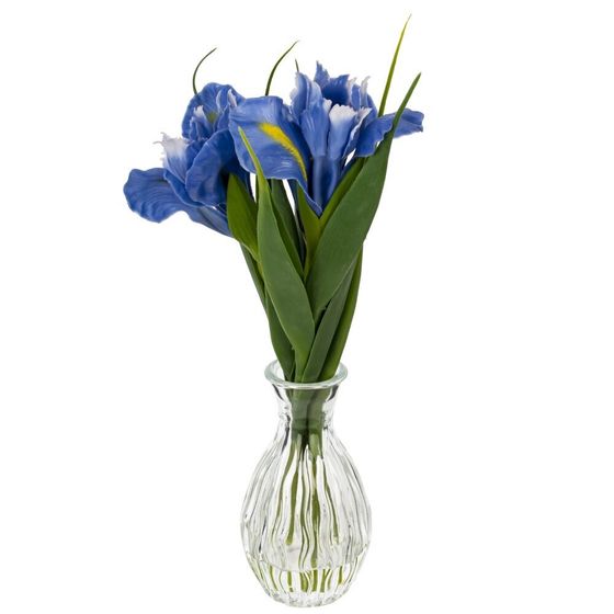 Цветочная композиция &quot;Ирисы&quot;, L12 W12 H28 см