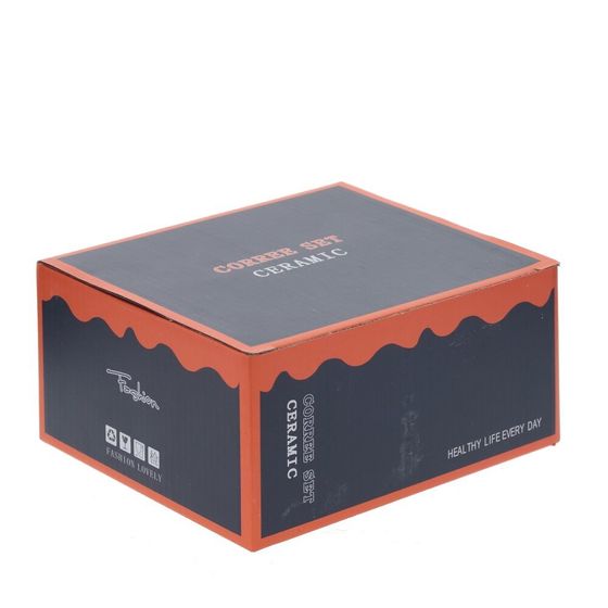 Кружка с блюдцем и ложкой, 220 мл, L16 W14 H7,5 см,дизайн микс